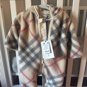 NWT Burberry Baby Onesie Outerwear
